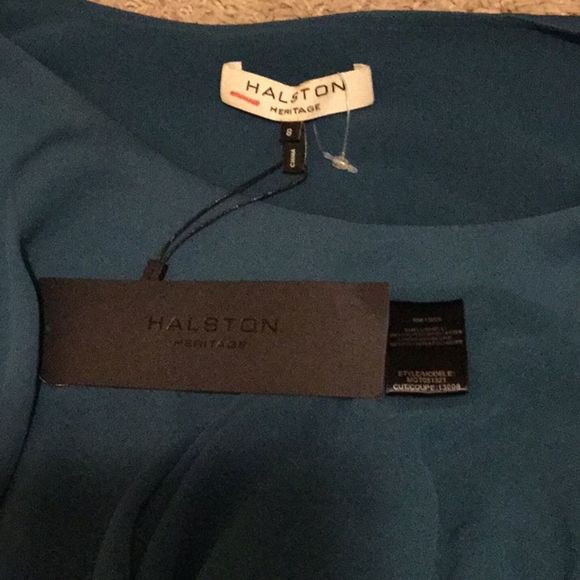 HALSTON HERITAGE draped side detail dress - Picture 8 of 8